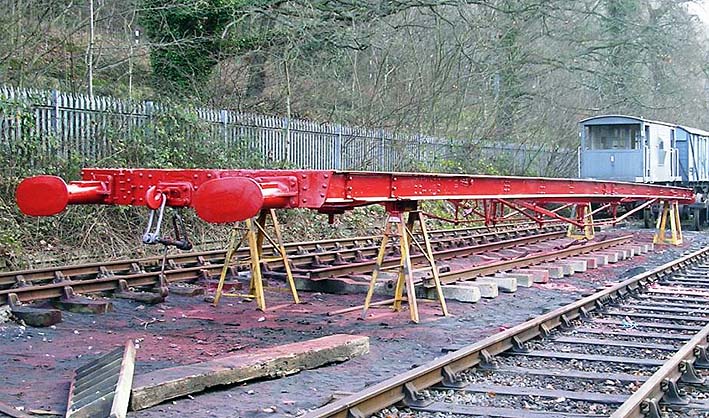 The Underframe at Llangollen after shotblasting and priming