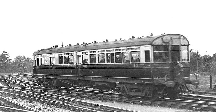 Railmotor 93 approaching Yatton - 22/05/1929