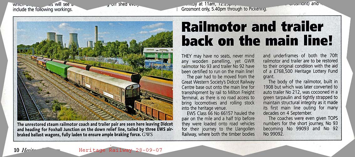 Heritage Railway 28-09-07