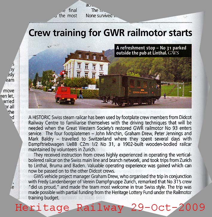 Heritage Railway 29-Oct-09